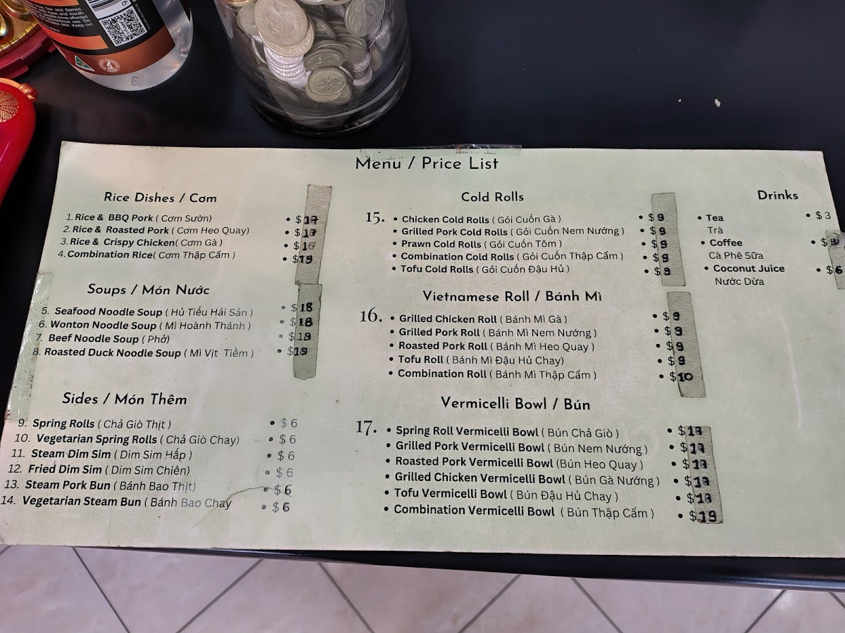 Menu Pho 70-1