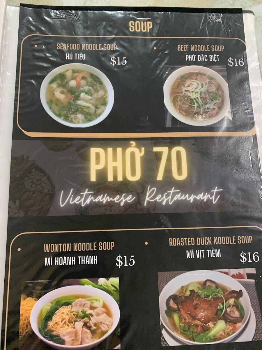 Menu Pho 70-5