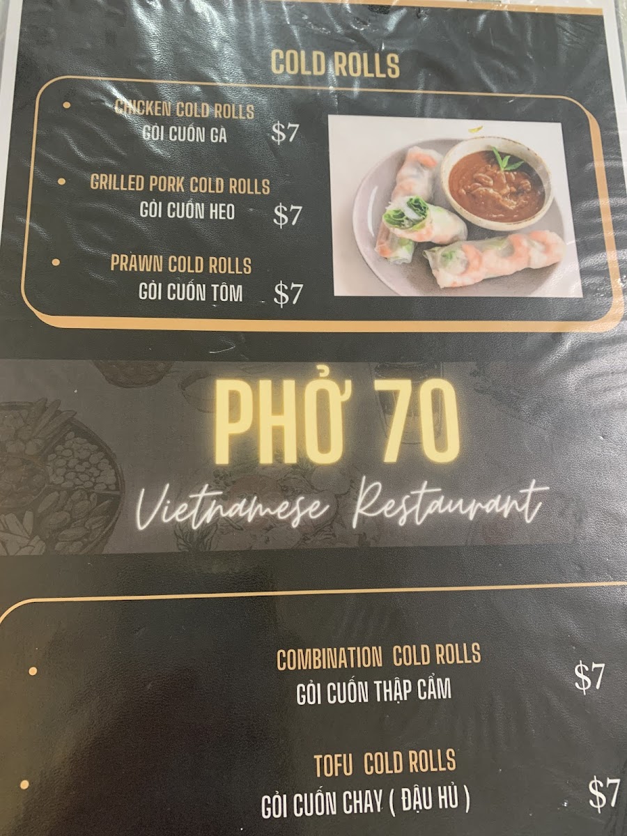 Menu Pho 70-6
