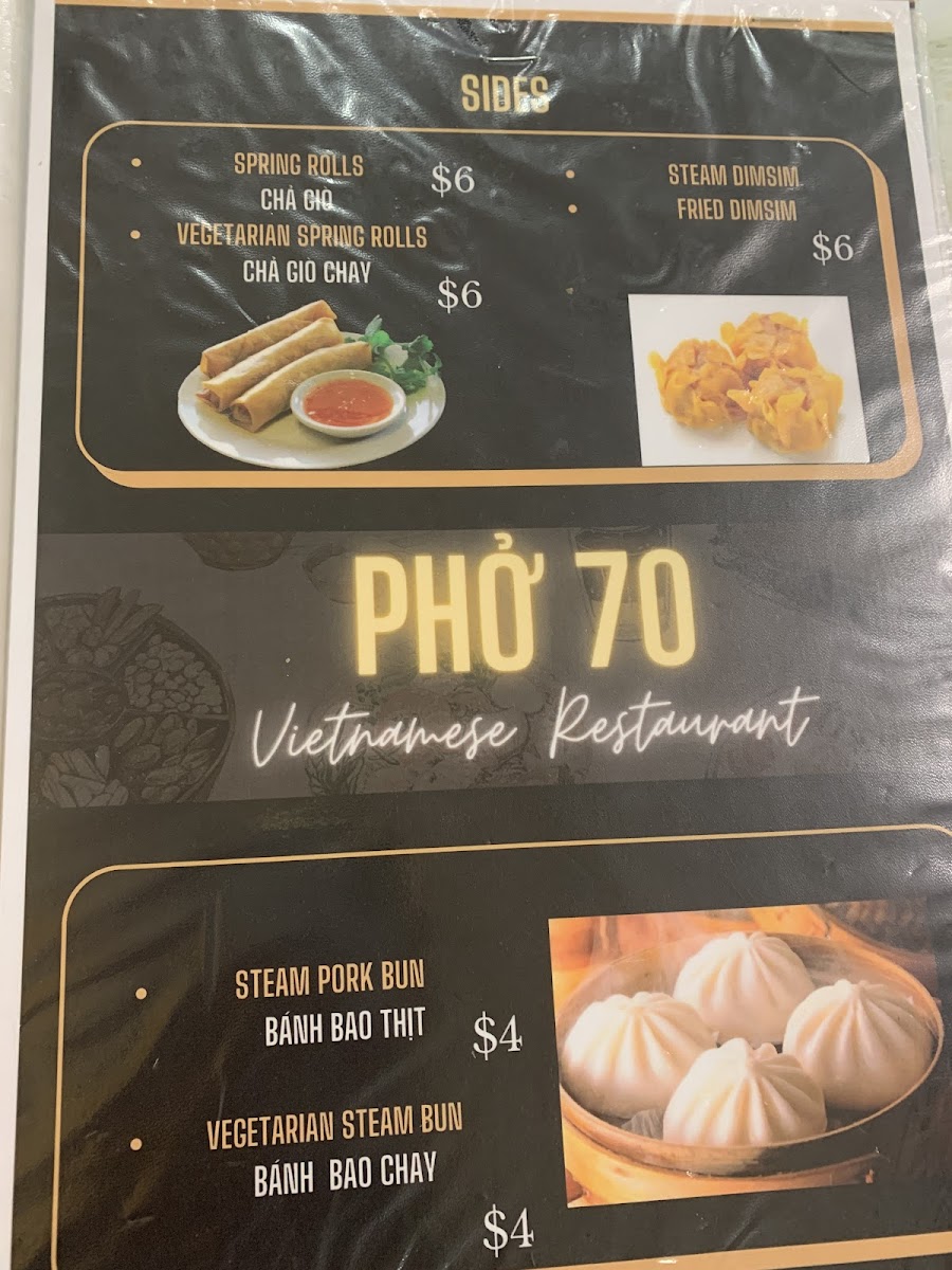 Menu Pho 70-9